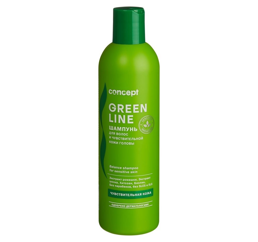 Шампуни для волос:  Concept -  Шампунь для волос и чувствительной кожи головы Balance shampoo for sensitive skin (300 мл)
