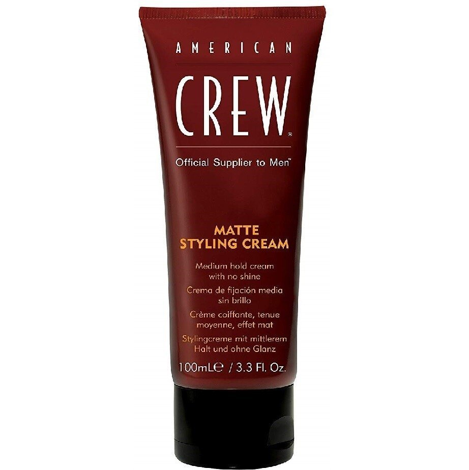 Мужские средства для укладки волос:  AMERICAN CREW -  Крем для укладки средней фиксации без блеска American Crew Matte Styling Cream (100 мл) (100 мл)