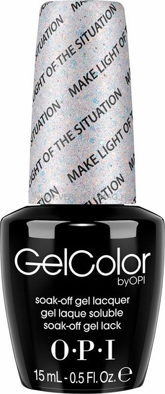 Гель-лаки для ногтей:  OPI -  GELCOLOR гель-лак GCT68 Make Light of the Situation (15 мл)
