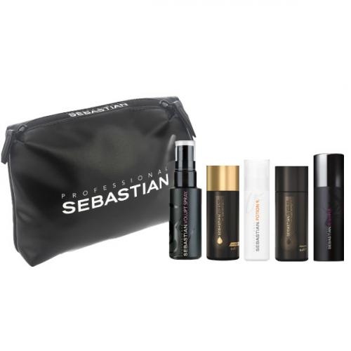 Наборы для волос:  SEBASTIAN -  Подарочный набор в брендированной косметичке с мини продуктами