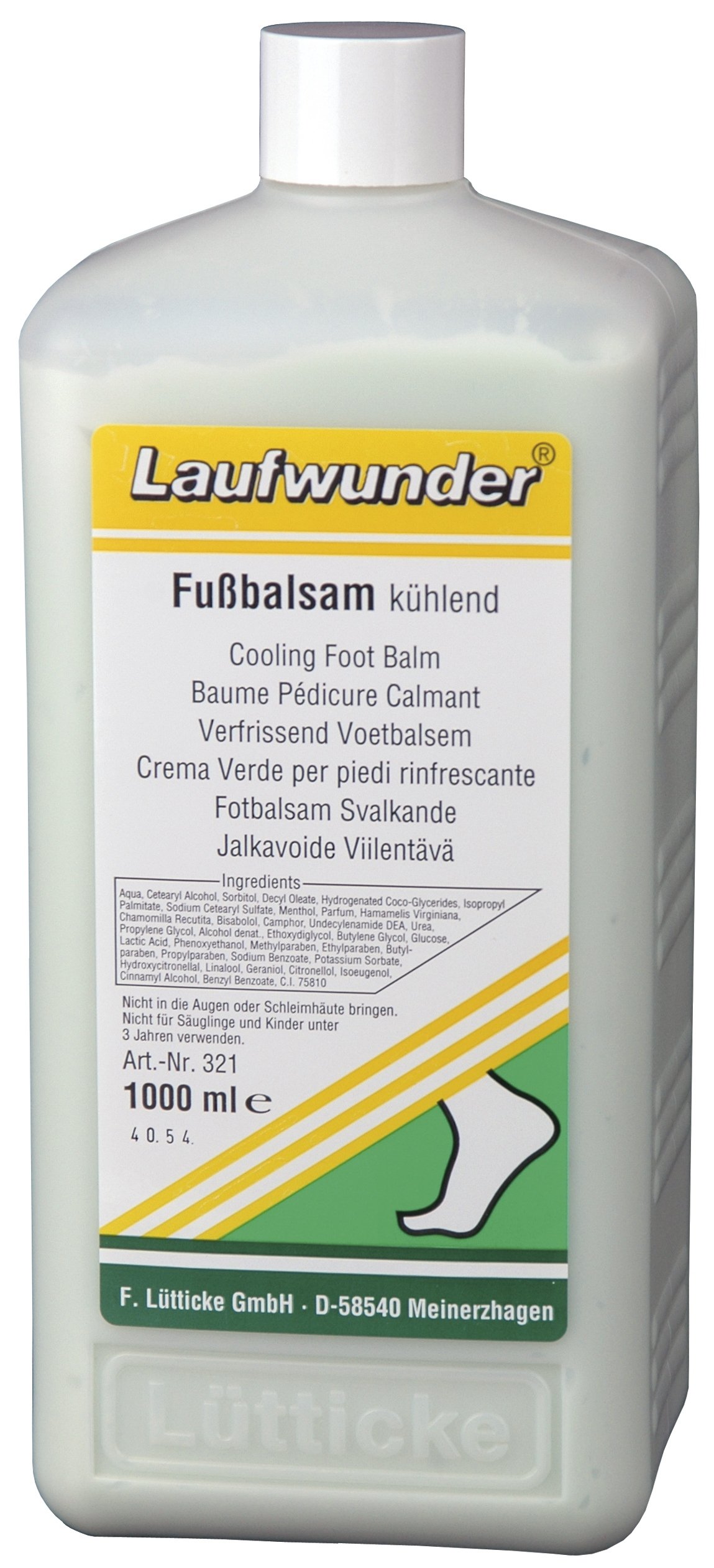 Бальзамы для ног:  Laufwunder -  Бальзам для ног освежающий (1000 мл)