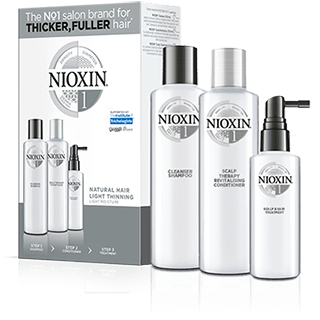Наборы для волос:  NIOXIN -  СИСТЕМА 1.Набор для ухода за тонкими натуральными волосами (300мл + 300мл + 100мл)