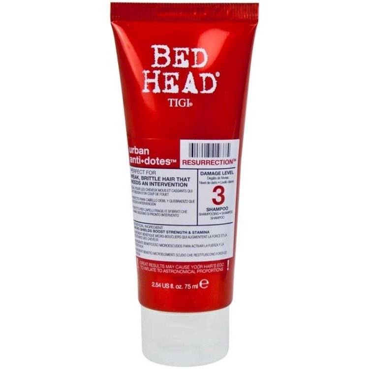 Шампуни для волос:  TIGI -  Шампунь для сильно поврежденных волос 3 уровень BH Urban Anti+dotes Resurrection TRAVEL SIZE (75 мл)
