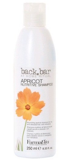 Шампуни для волос:  FarmaVita -  Шампунь абрикос Back Bar Apricot Shampoo (250 мл)