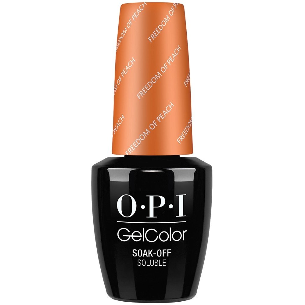 Гель-лаки для ногтей:  OPI -  GELCOLOR гель-лак GCW59 Freedom Of Peach (15 мл)