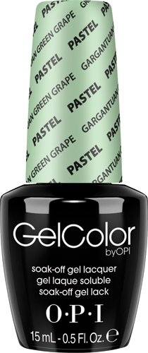 Гель-лаки для ногтей:  OPI -  GELCOLOR гель-лак GCB44 Gargantuan Green Grape  (15 мл)